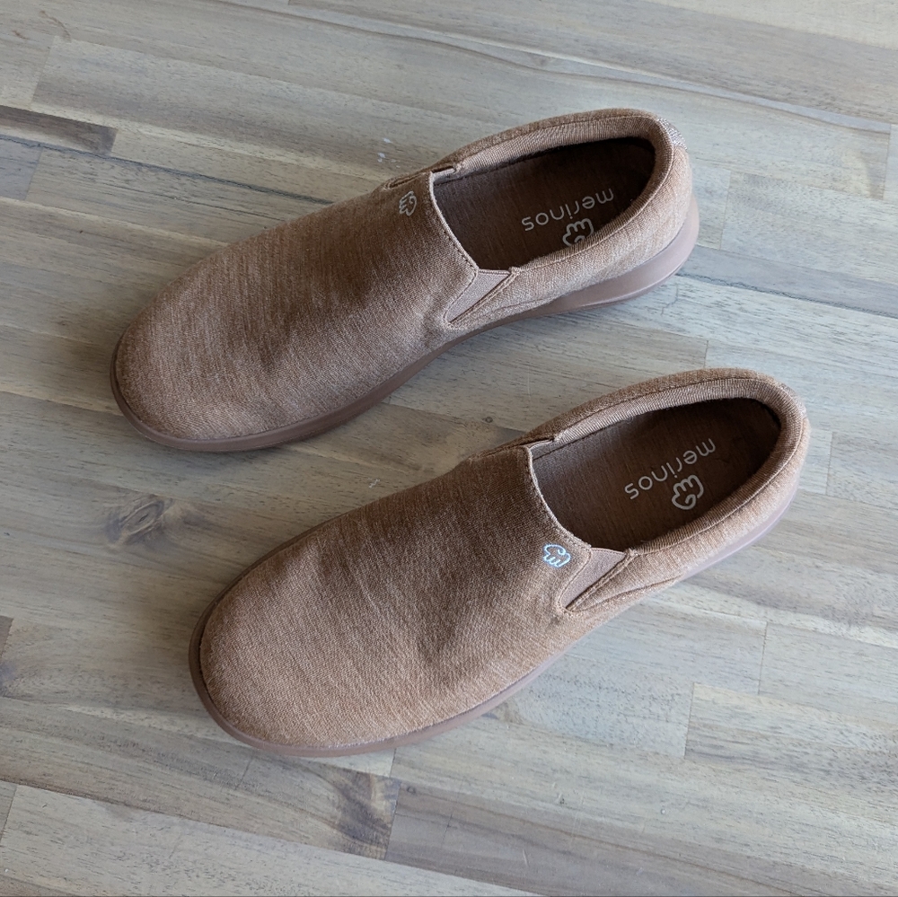Merino Men's Slip-Ons Camel - Picture 3 of 11